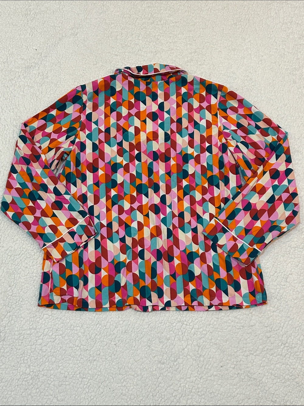 Trina Turk x Bedhead PJs Geometric-Print Long Jersey Pajama Set size Large - Picture 3 of 16